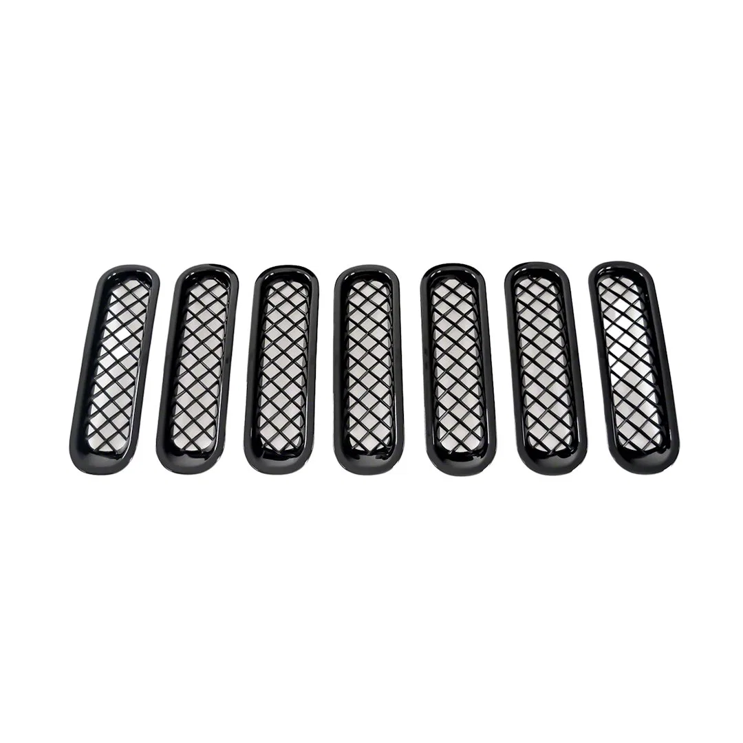 ABS6414B – COAST2COAST Grille Insert, Overlay 7 Piece Black ABS Plastic